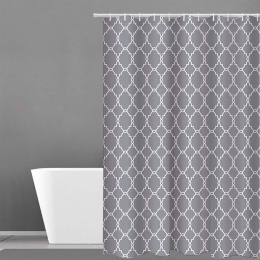 Κουρτίνα Μπάνιου 510 Grey Anna Riska 240Πx180Υ 240x180cm Πολυέστερ