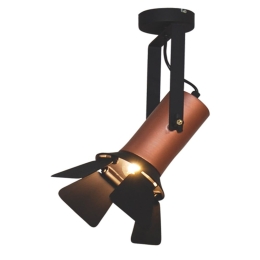 Φωτιστικό Οροφής Spot HL-3600-1S-C 77-4277 Arlen Copper & Black  Homelighting Μέταλλο