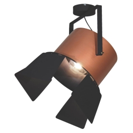 Φωτιστικό Οροφής Spot HL-3600-1XXXL-C 77-4297 Arlen Copper & Black  Homelighting Μέταλλο
