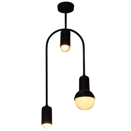 Φωτιστικό Οροφής Κρεμαστό Led HL-3523-3 77-3784 Christopher Black  Homelighting Μέταλλο