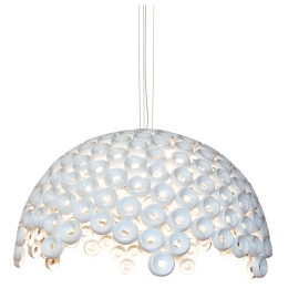 Φωτιστικό Οροφής Κρεμαστό HL-3590-5XL 77-4323 Darina White Φ160 Homelighting Μέταλλο