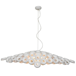 Φωτιστικό Οροφής Κρεμαστό HL-3590-L6 77-4368 Darina White Homelighting Μέταλλο