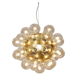 Φωτιστικό Οροφής Κρεμαστό HL-3598 L 77-4134 Marte Gold Homelighting Μέταλλο