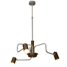 Φωτιστικό Οροφής Κρεμαστό Led HL-3522-3 77-3771 Hannah Old Bronze & White  Homelighting Μέταλλο