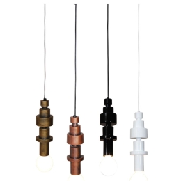 Φωτιστικό Οροφής HL-3544-1 77-3829 Gabriel Old Bronze  Homelighting Ξύλο