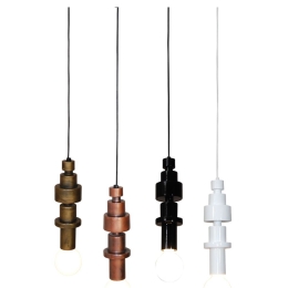 Φωτιστικό Οροφής HL-3544-1 77-3830 Gabriel Old Copper  Homelighting Ξύλο