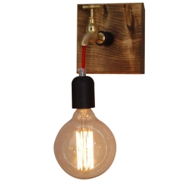 Φωτιστικό Τοίχου - Απλίκα HL-078-1W 77-2870 Hikari Brown Rusty Homelighting Μέταλλο