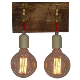 Φωτιστικό Τοίχου - Απλίκα HL-079-2W 77-2869 Hikari Beige Homelighting Μέταλλο