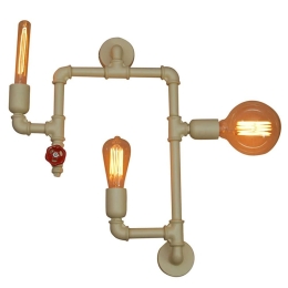 Φωτιστικό Τοίχου - Απλίκα HL-103-3W 77-2814 Momus Beige  Homelighting Μέταλλο