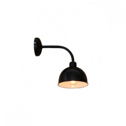 Φωτιστικό Τοίχου - Απλίκα HL-118S-1W 77-2884 Enzo Black  Homelighting Μέταλλο