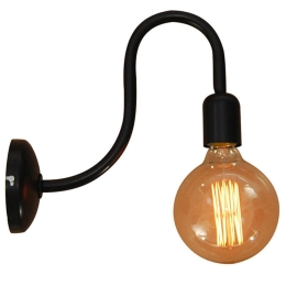 Φωτιστικό Τοίχου - Απλίκα HL-125-1W0 77-2897 Selena Black Homelighting Μέταλλο