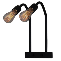 Φωτιστικό Τοίχου - Απλίκα HL-301-W2 77-3123 Hydra Black Homelighting Μέταλλο