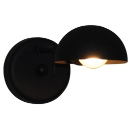 Φωτιστικό Τοίχου - Απλίκα HL-3531-1 S 77-3958 Alison Black  Homelighting Μέταλλο