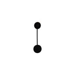 Φωτιστικό Τοίχου - Απλίκα HL-3532-1AM 77-3853 Renne Black  Homelighting Μέταλλο