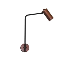 Φωτιστικό Τοίχου - Απλίκα HL-3534-1 77-3932 Ariel Old Copper & Black  Homelighting Μέταλλο