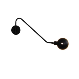 Φωτιστικό Τοίχου - Απλίκα HL-3548-1 S 77-3941 Mason Black  Homelighting Μέταλλο