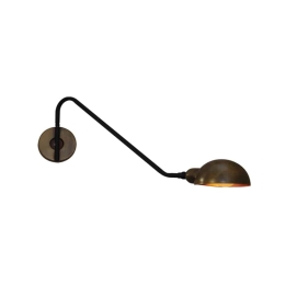 Φωτιστικό Τοίχου - Απλίκα HL-3548-1 S 77-3943 Mason Old Copper & Black  Homelighting Μέταλλο