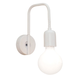 Φωτιστικό Τοίχου - Απλίκα HL-3551-1 77-3944 Owen White  Homelighting Μέταλλο