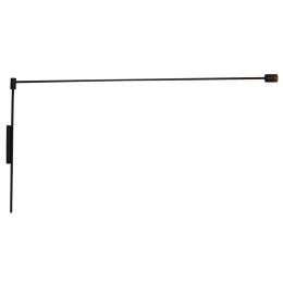 Φωτιστικό Τοίχου - Απλίκα HL-3565-1 77-3980 Tanner Black Homelighting Μέταλλο