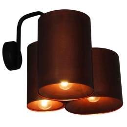 Φωτιστικό Τοίχου - Απλίκα HL-3567-3PB 77-3992 Brody Old Copper & Black  Homelighting Μέταλλο