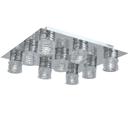 Φωτιστικό Οροφής - Πλαφονιέρα 77-1819 MX10102-9A Roll Chrome Homelighting Μέταλλο,Γυαλί