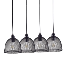 Φωτιστικό Οροφής - Ράγα 77-4351 SE 151-20-4 Zola Black Mat Homelighting Μέταλλο