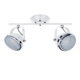 Φωτιστικό Οροφής Spot 77-2193 T12022A-2TU White Juno White Mat Homelighting Μέταλλο,Γυαλί