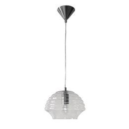 Φωτιστικό Οροφής 77-2093 V29206L/1P24B/GY Clear Homelighting Μέταλλο,Γυαλί