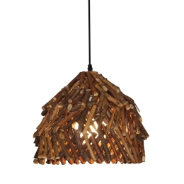 Φωτιστικό Οροφής 77-3600 P010 Takke Natural Homelighting Ξύλο