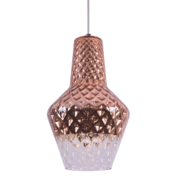 Φωτιστικό Οροφής 77-4343 SE-2530 Athina Copper-Clear Homelighting Γυαλί