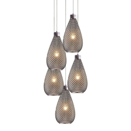 Φωτιστικό Οροφής 77-3738 SE4285-05 SM Dario Smoke Glass Homelighting Γυαλί