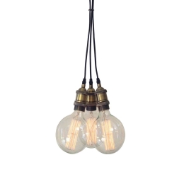 Φωτιστικό Οροφής 77-2166 KS2048P-13-3AB Magnum Bronze Homelighting Μέταλλο