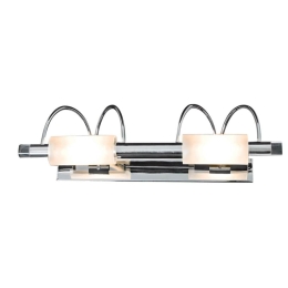 Φωτιστικό Τοίχου - Απλίκα 77-1056 W8933/2L Cylinder Chrome Homelighting Μέταλλο,Γυαλί