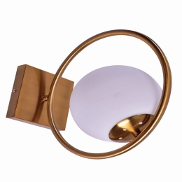 Φωτιστικό Τοίχου - Απλίκα 77-3531 SE 134-31A Athen Brass Homelighting Μέταλλο,Γυαλί