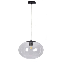 Φωτιστικό Οροφής  SE 3000-1Black 77-4479 Globe Homelighting Μέταλλο,Γυαλί
