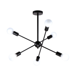 Φωτιστικό Οροφής Gwen 77-8091 75x75x57 Black Homelighting Μέταλλο