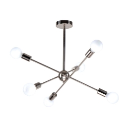 Φωτιστικό Οροφής Gwen 77-8095 75x75x57 Nickel Homelighting Μέταλλο