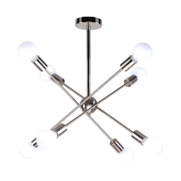 Φωτιστικό Οροφής Gwen 77-8096 75x75x57 Nickel Homelighting Μέταλλο