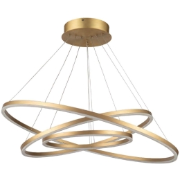 Φωτιστικό Οροφής 77-8124 Led 80-60-40cm Olympic Gold Mat Homelighting Αλουμίνιο,Ακρυλικό