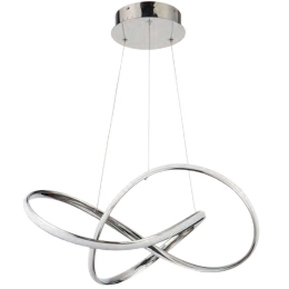 Φωτιστικό Οροφής 77-8127 Led 60cm Malbera Chrome Homelighting Αλουμίνιο,Ακρυλικό