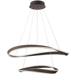 Φωτιστικό Οροφής 77-8129 Led Smart 82cm Mateo Brown Homelighting Αλουμίνιο,Ακρυλικό