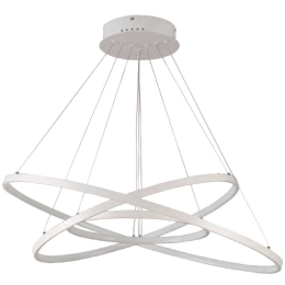 Φωτιστικό Οροφής 77-8133 Led 80-60-40cm Morelli White Mat Homelighting Αλουμίνιο,Ακρυλικό
