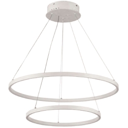 Φωτιστικό Οροφής 77-8134 Led 60-40cm Morelli White Mat Homelighting Αλουμίνιο,Ακρυλικό