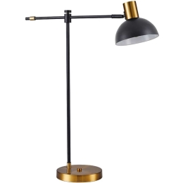 Φωτιστικό Επιτραπέζιο Adept 77-8343 44x16x56cm 1xE27 60W Black-Gold Homelighting Μέταλλο