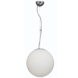 Φωτιστικό Οροφής Ball 77-1876 40x40x150cm 1xE27 60W White Homelighting Κρύσταλλο,Γυαλί