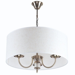 Φωτιστικό Οροφής Paril 77-8193 3xE14 60W Brass-Beige Homelighting Μέταλλο