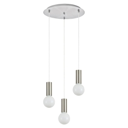 Φωτιστικό Οροφής Adept Tube 77-8389 35x35x300cm 3xE27 60W Nickel Homelighting