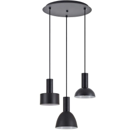 Φωτιστικό Οροφής Adept Flex 77-8910 35x35x300cm 3xE27 60W Black Homelighting