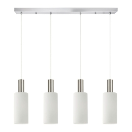 Φωτιστικό Οροφής - Ράγα Adept Tube 77-8476 85x12x300cm 4xE27 60W Nickel-White Homelighting