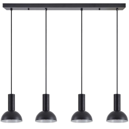 Φωτιστικό Οροφής - Ράγα Adept Tube 77-8560 85x15x300cm 4xE27 60W Black Homelighting